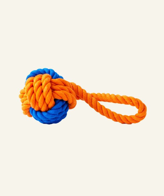 Dual-tone rope dog toy